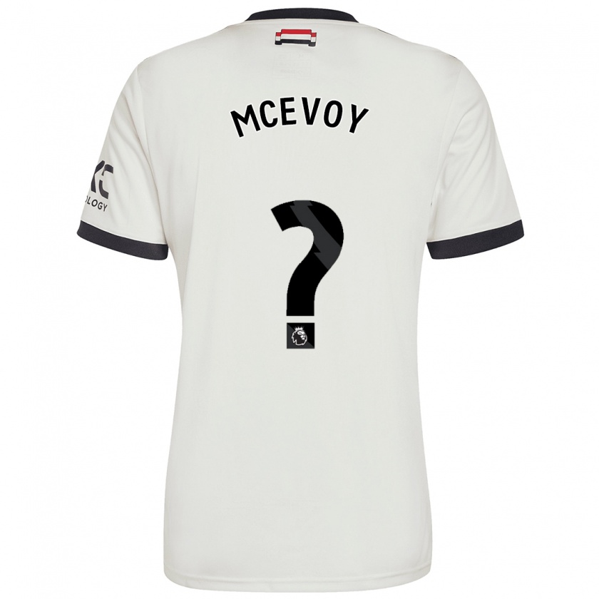 Kandiny Enfant Maillot Jay Mcevoy #0 Blanc Cassé Troisieme 2024/25 T-Shirt