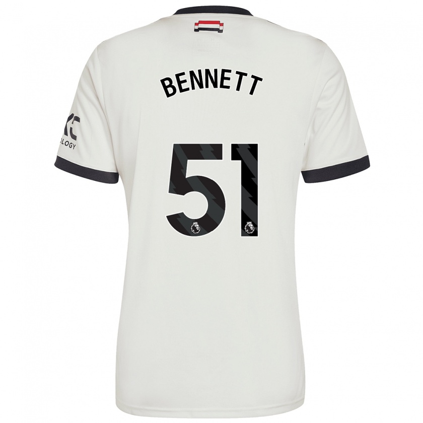 Kandiny Enfant Maillot Rhys Bennett #51 Blanc Cassé Troisieme 2024/25 T-Shirt