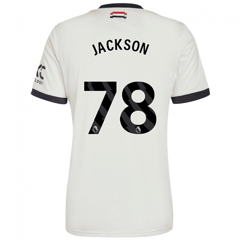 Kandiny Enfant Maillot Louis Jackson #78 Blanc Cassé Troisieme 2024/25 T-Shirt