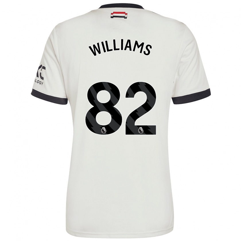 Kandiny Enfant Maillot Ethan Williams #82 Blanc Cassé Troisieme 2024/25 T-Shirt