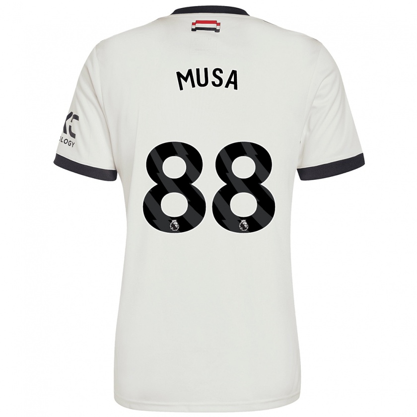 Kandiny Enfant Maillot Victor Musa #88 Blanc Cassé Troisieme 2024/25 T-Shirt