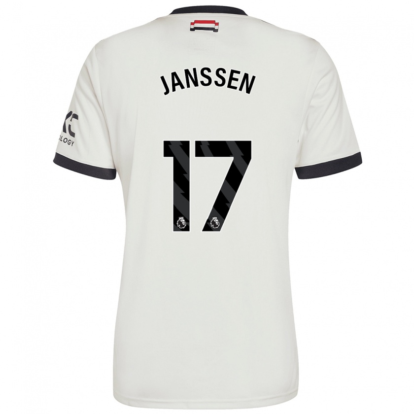 Kandiny Enfant Maillot Dominique Janssen #17 Blanc Cassé Troisieme 2024/25 T-Shirt