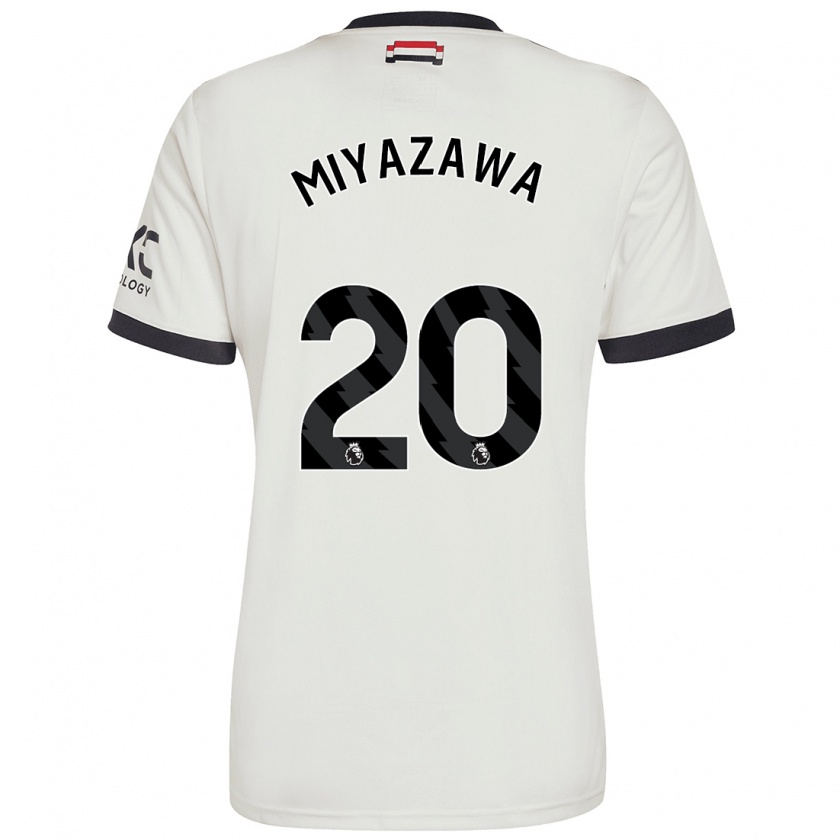 Kandiny Enfant Maillot Hinata Miyazawa #20 Blanc Cassé Troisieme 2024/25 T-Shirt