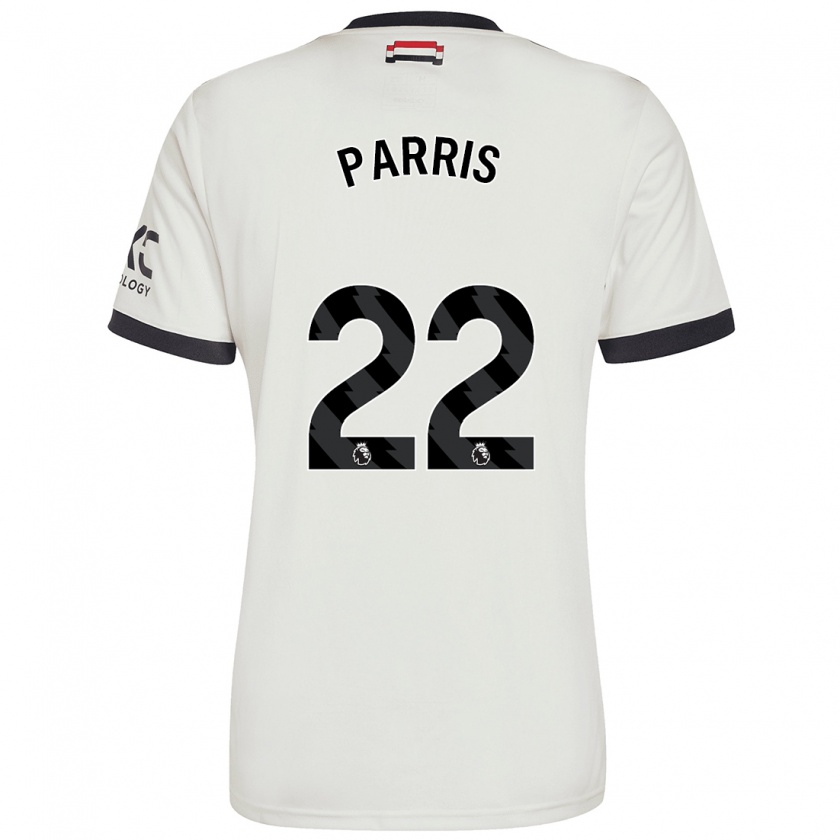 Kandiny Enfant Maillot Nikita Parris #22 Blanc Cassé Troisieme 2024/25 T-Shirt