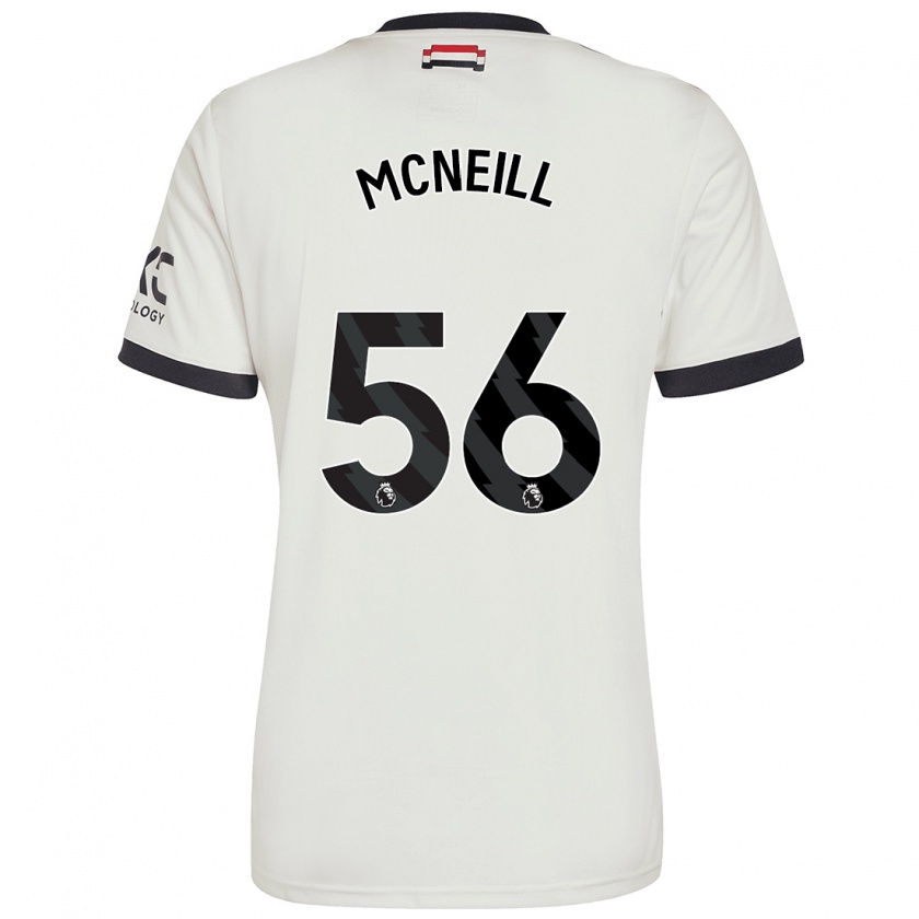 Kandiny Enfant Maillot Charlie Mcneill #56 Blanc Cassé Troisieme 2024/25 T-Shirt