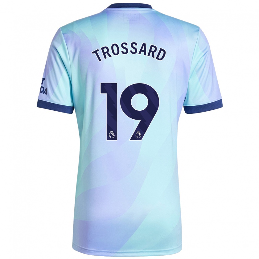 Kandiny Enfant Maillot Leandro Trossard #19 Aqua Troisieme 2024/25 T-Shirt