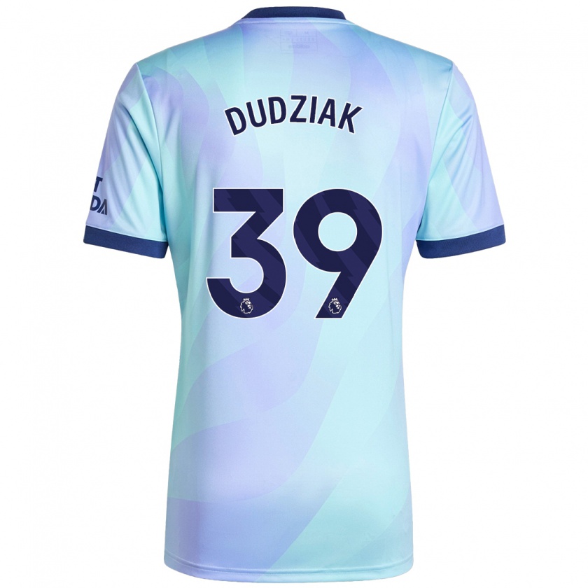 Kandiny Enfant Maillot Harrison Dudziak #39 Aqua Troisieme 2024/25 T-Shirt