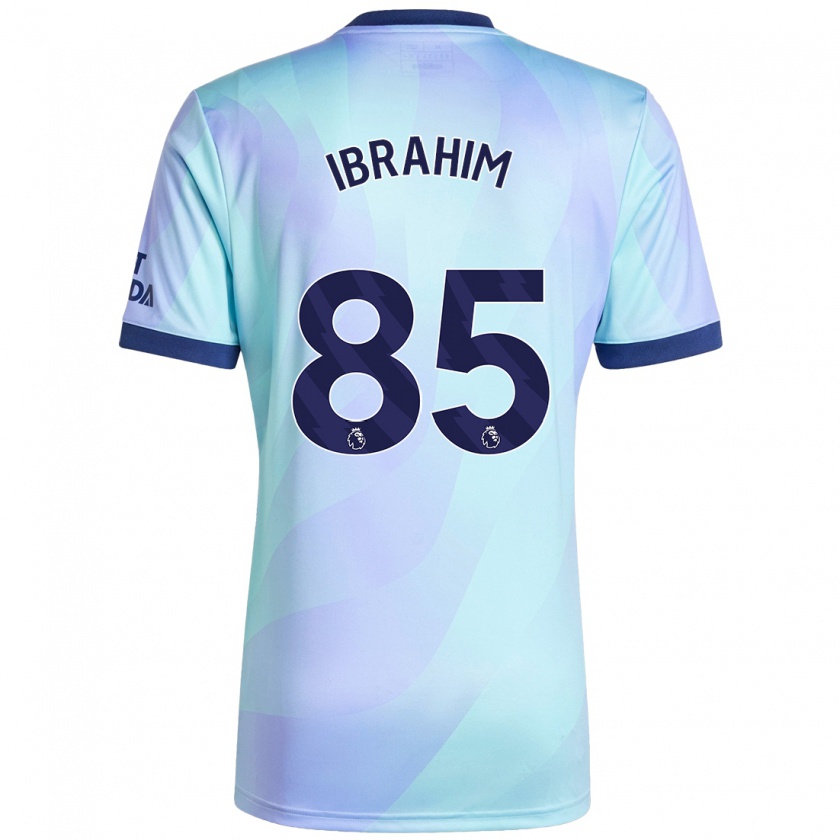 Kandiny Enfant Maillot Ife Ibrahim #85 Aqua Troisieme 2024/25 T-Shirt