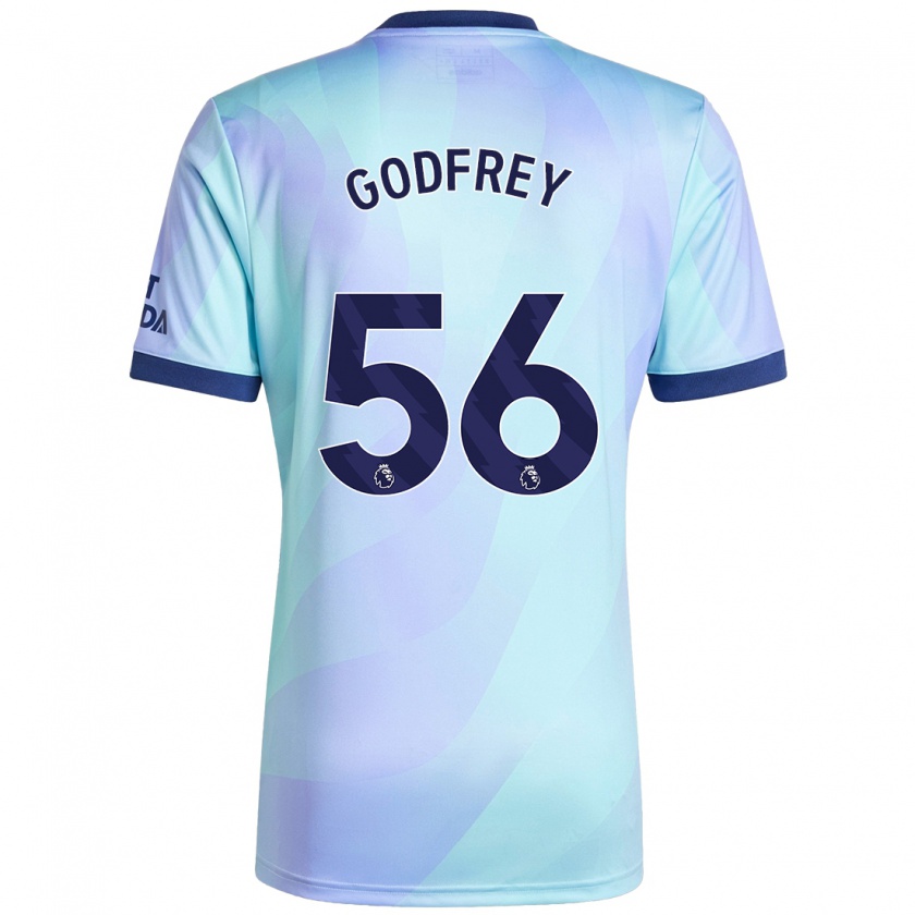 Kandiny Enfant Maillot Freya Godfrey #56 Aqua Troisieme 2024/25 T-Shirt