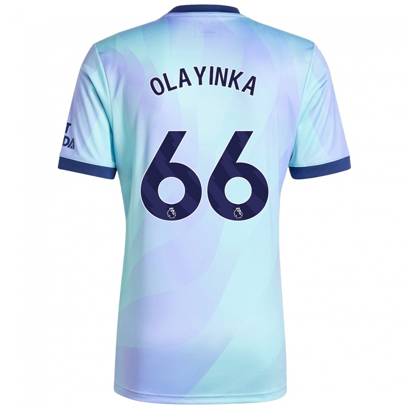 Kandiny Enfant Maillot James Olayinka #66 Aqua Troisieme 2024/25 T-Shirt