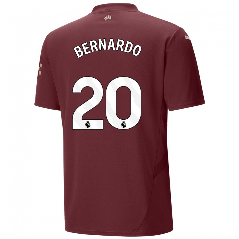 Kandiny Enfant Maillot Bernardo Silva #20 Marron Troisieme 2024/25 T-Shirt