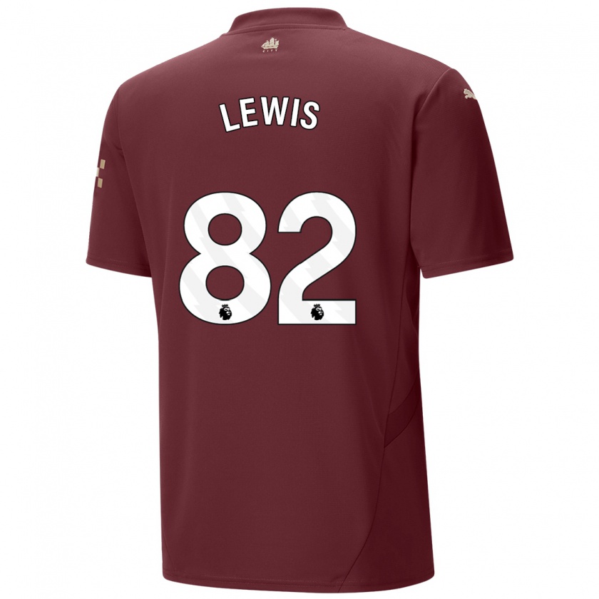 Kandiny Enfant Maillot Rico Lewis #82 Marron Troisieme 2024/25 T-Shirt