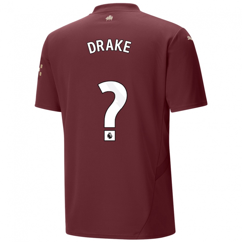 Kandiny Enfant Maillot Leke Drake #0 Marron Troisieme 2024/25 T-Shirt