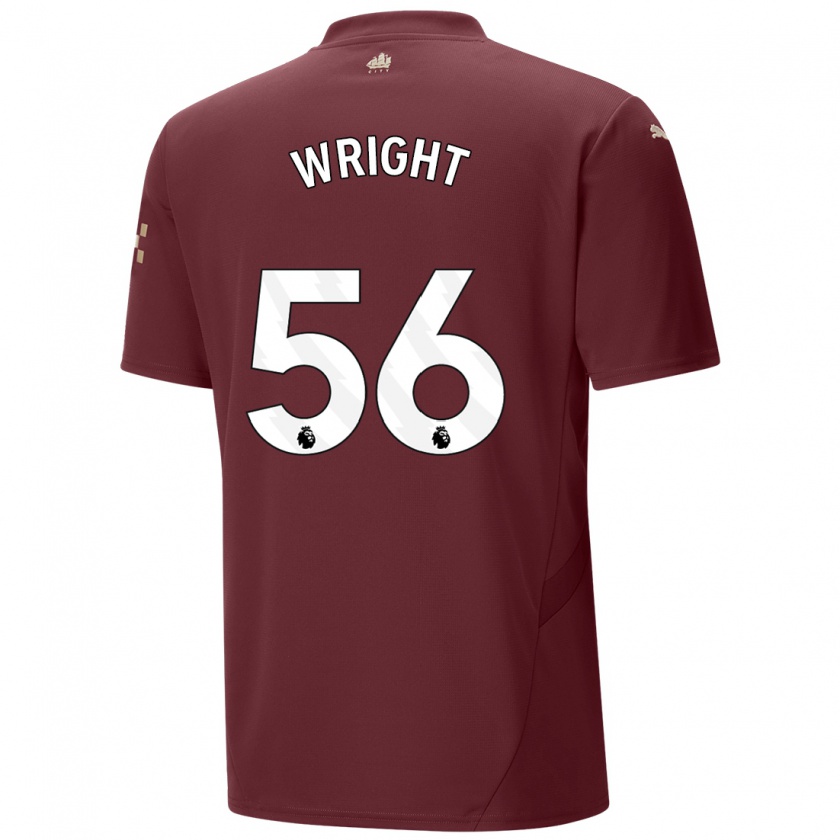 Kandiny Enfant Maillot Jacob Wright #56 Marron Troisieme 2024/25 T-Shirt