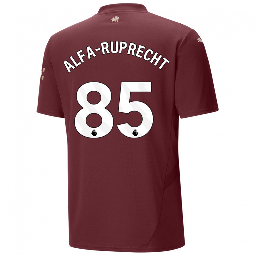 Kandiny Enfant Maillot Farid Alfa-Ruprecht #85 Marron Troisieme 2024/25 T-Shirt