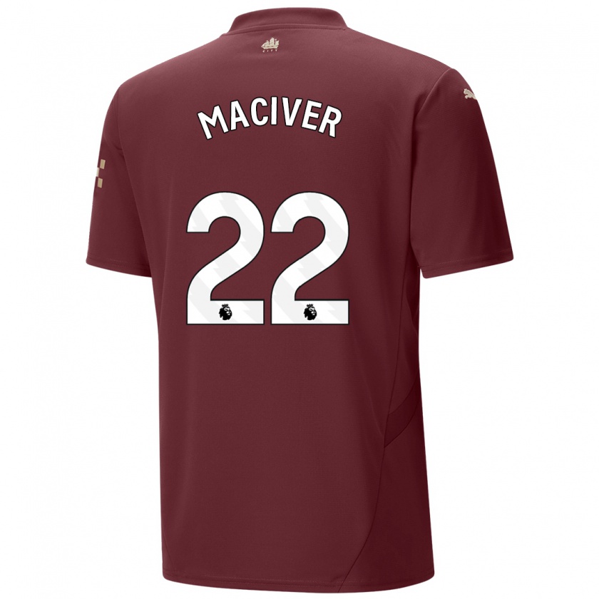 Kandiny Enfant Maillot Sandy Maciver #22 Marron Troisieme 2024/25 T-Shirt