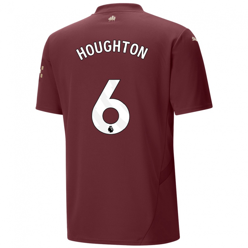 Kandiny Enfant Maillot Steph Houghton #6 Marron Troisieme 2024/25 T-Shirt