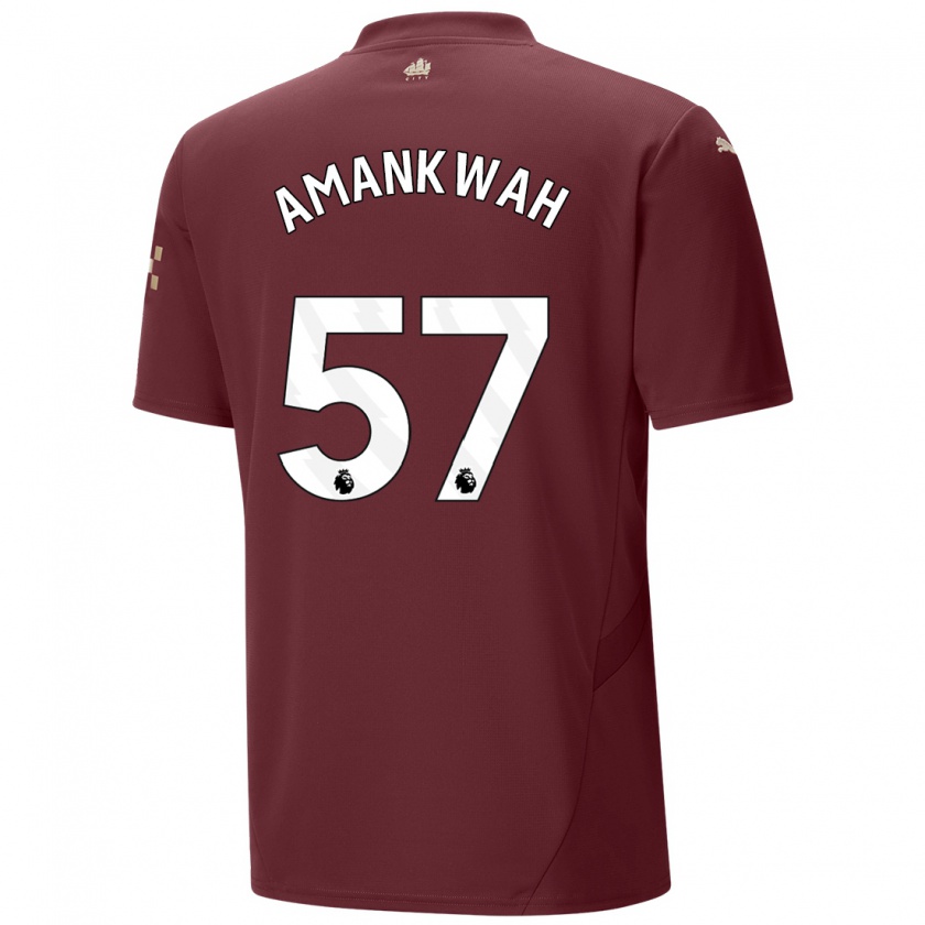 Kandiny Enfant Maillot Yeboah Amankwah #57 Marron Troisieme 2024/25 T-Shirt