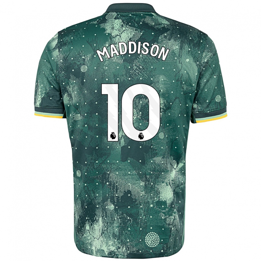 Kandiny Enfant Maillot James Maddison #10 Vert Menthe Troisieme 2024/25 T-Shirt