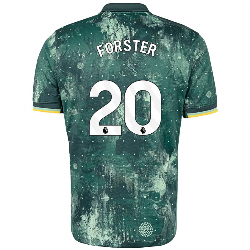 Kandiny Enfant Maillot Fraser Forster #20 Vert Menthe Troisieme 2024/25 T-Shirt