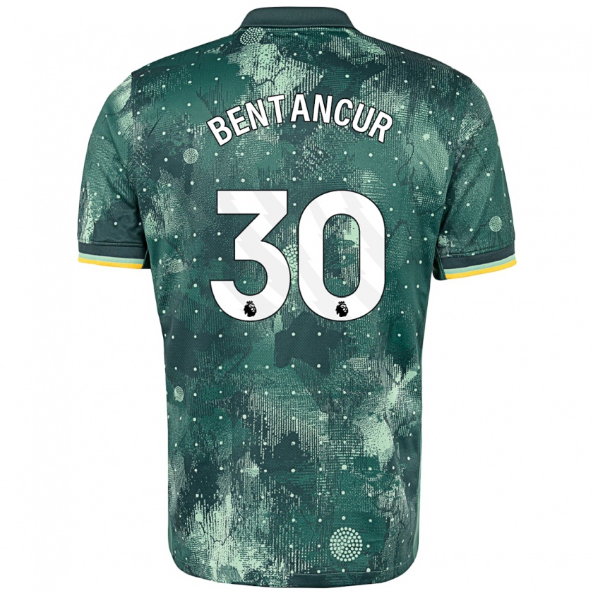 Kandiny Enfant Maillot Rodrigo Bentancur #30 Vert Menthe Troisieme 2024/25 T-Shirt