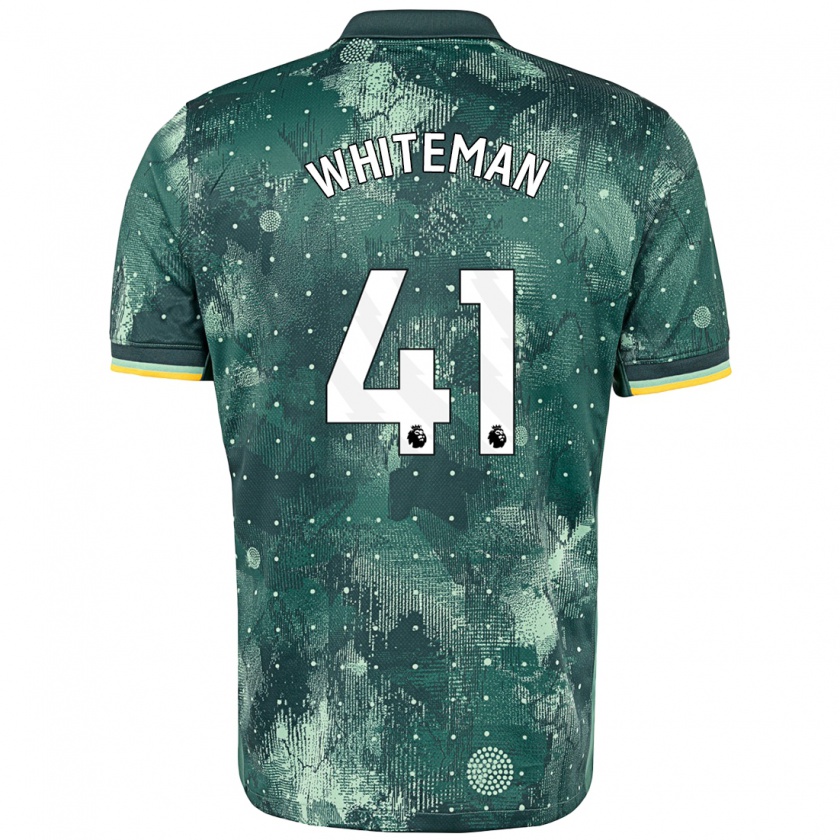 Kandiny Enfant Maillot Alfie Whiteman #41 Vert Menthe Troisieme 2024/25 T-Shirt