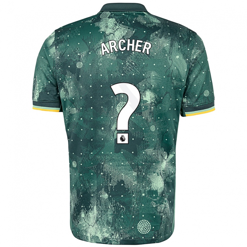 Kandiny Enfant Maillot Samual Archer #0 Vert Menthe Troisieme 2024/25 T-Shirt