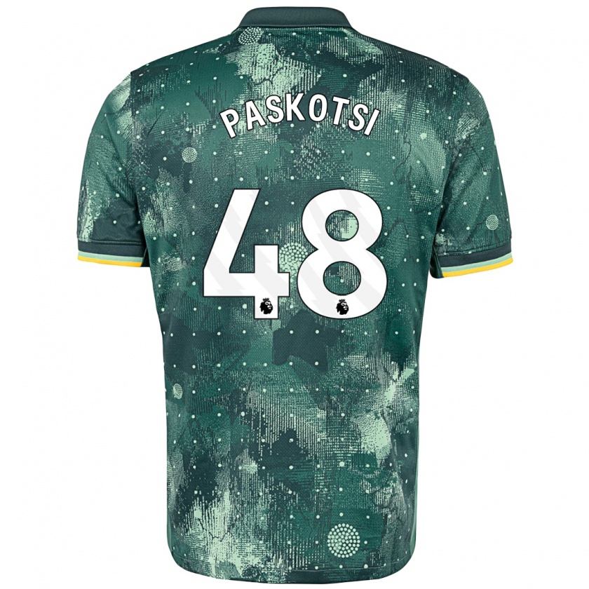 Kandiny Enfant Maillot Maksim Paskotsi #48 Vert Menthe Troisieme 2024/25 T-Shirt