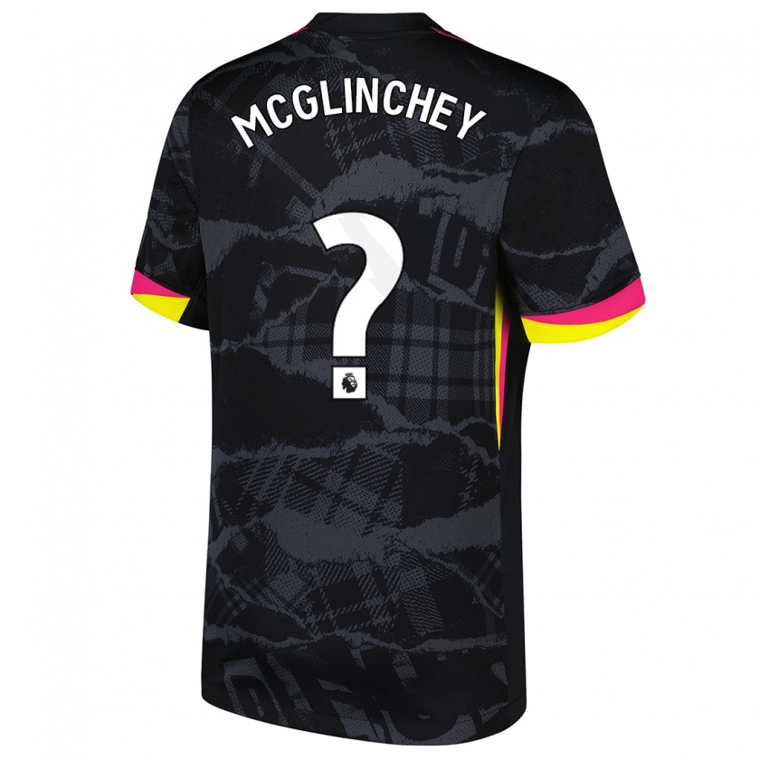 Kandiny Enfant Maillot Harry Mcglinchey #0 Noir Rose Troisieme 2024/25 T-Shirt