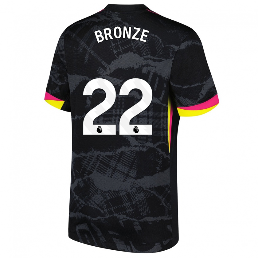 Kandiny Enfant Maillot Lucy Bronze #22 Noir Rose Troisieme 2024/25 T-Shirt