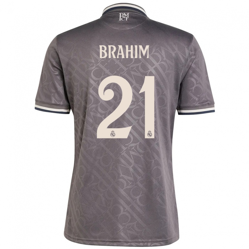 Kandiny Enfant Maillot Brahim Díaz #21 Anthracite Troisieme 2024/25 T-Shirt