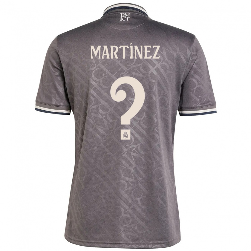 Kandiny Enfant Maillot Antonio Martínez #0 Anthracite Troisieme 2024/25 T-Shirt