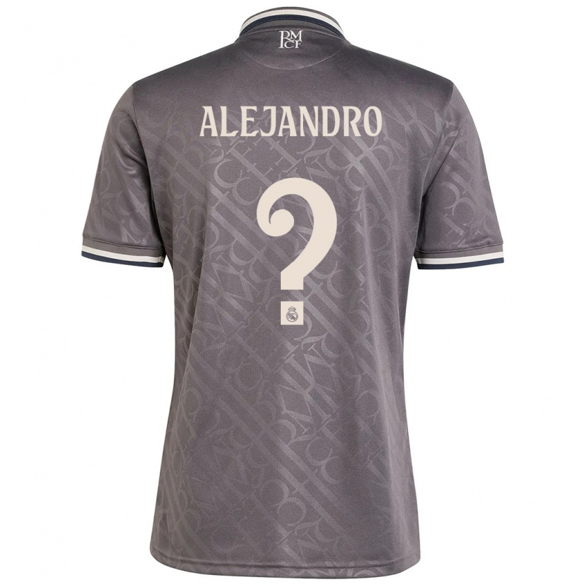 Kandiny Enfant Maillot Alejandro Hernández #0 Anthracite Troisieme 2024/25 T-Shirt