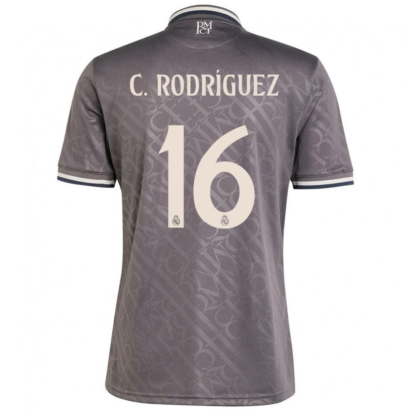 Kandiny Enfant Maillot Carlos Rodríguez #16 Anthracite Troisieme 2024/25 T-Shirt