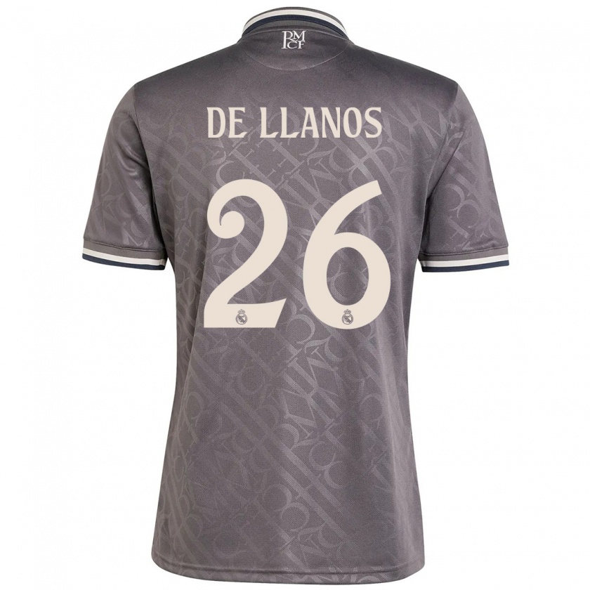 Kandiny Enfant Maillot Hugo De Llanos #26 Anthracite Troisieme 2024/25 T-Shirt