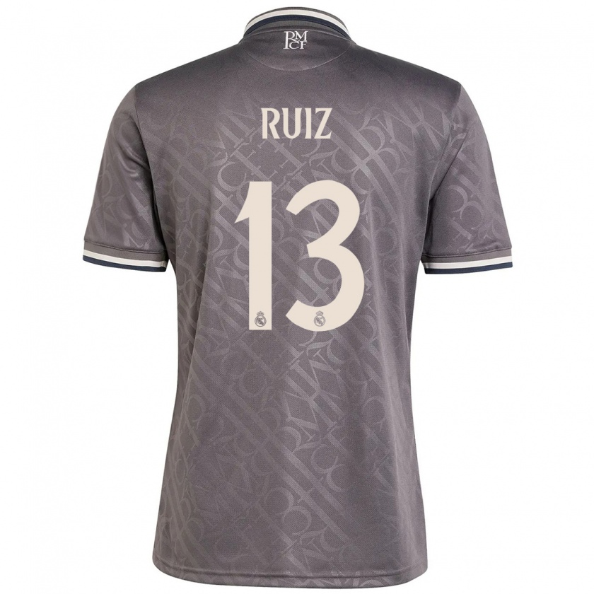 Kandiny Enfant Maillot Guillermo Ruiz #13 Anthracite Troisieme 2024/25 T-Shirt