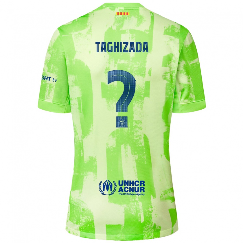 Kandiny Enfant Maillot Eldar Taghizada #0 Citron Vert Troisieme 2024/25 T-Shirt