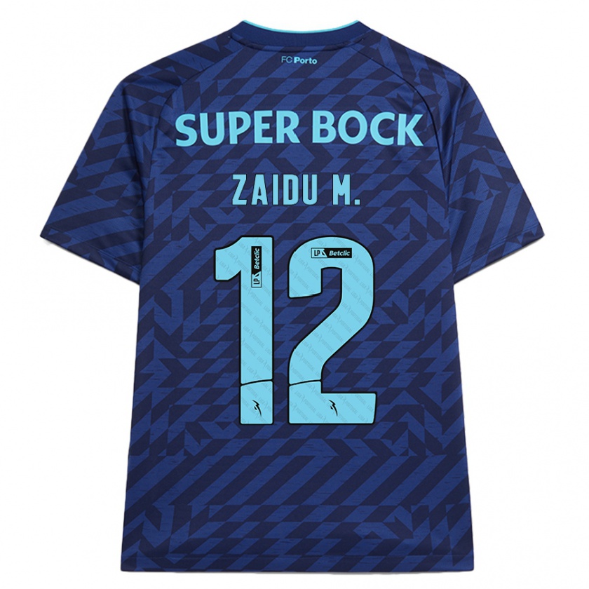 Kandiny Enfant Maillot Zaidu #12 Bleu Marine Troisieme 2024/25 T-Shirt