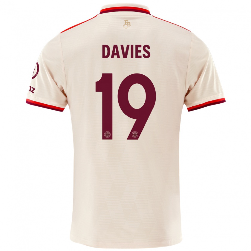 Kandiny Enfant Maillot Alphonso Davies #19 Lin Troisieme 2024/25 T-Shirt