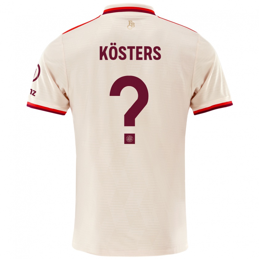 Kandiny Enfant Maillot Matthias Kösters #0 Lin Troisieme 2024/25 T-Shirt