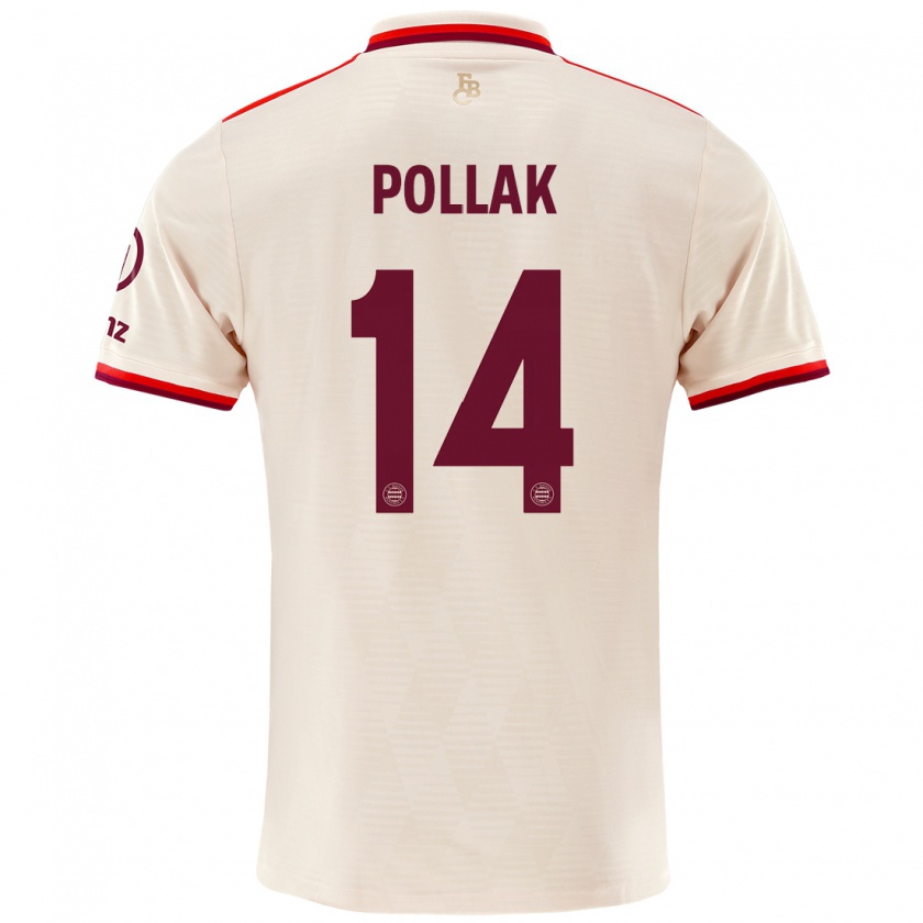 Kandiny Enfant Maillot Florian Pollak #14 Lin Troisieme 2024/25 T-Shirt