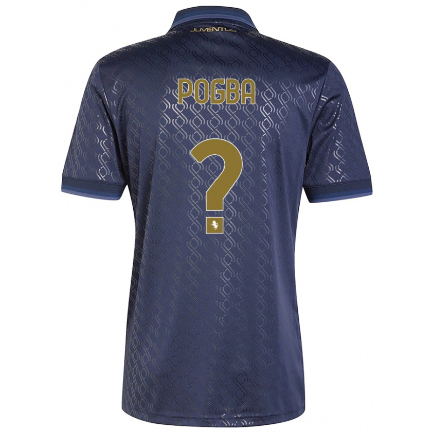 Kandiny Enfant Maillot Paul Pogba #0 Bleu Marine Troisieme 2024/25 T-Shirt