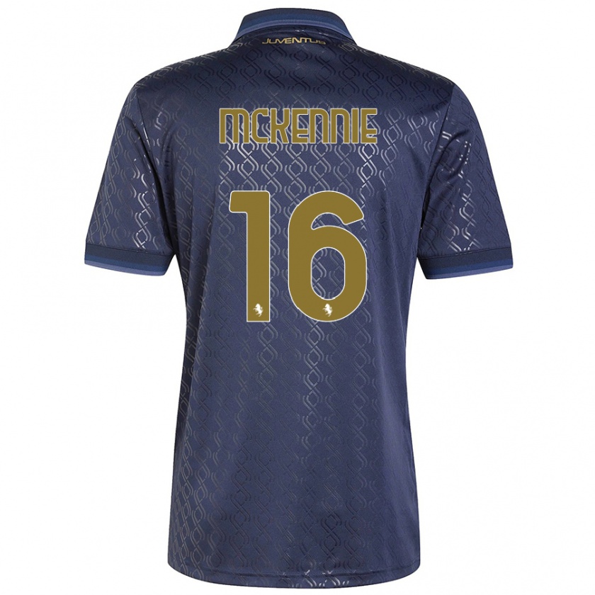 Kandiny Enfant Maillot Weston Mckennie #16 Bleu Marine Troisieme 2024/25 T-Shirt