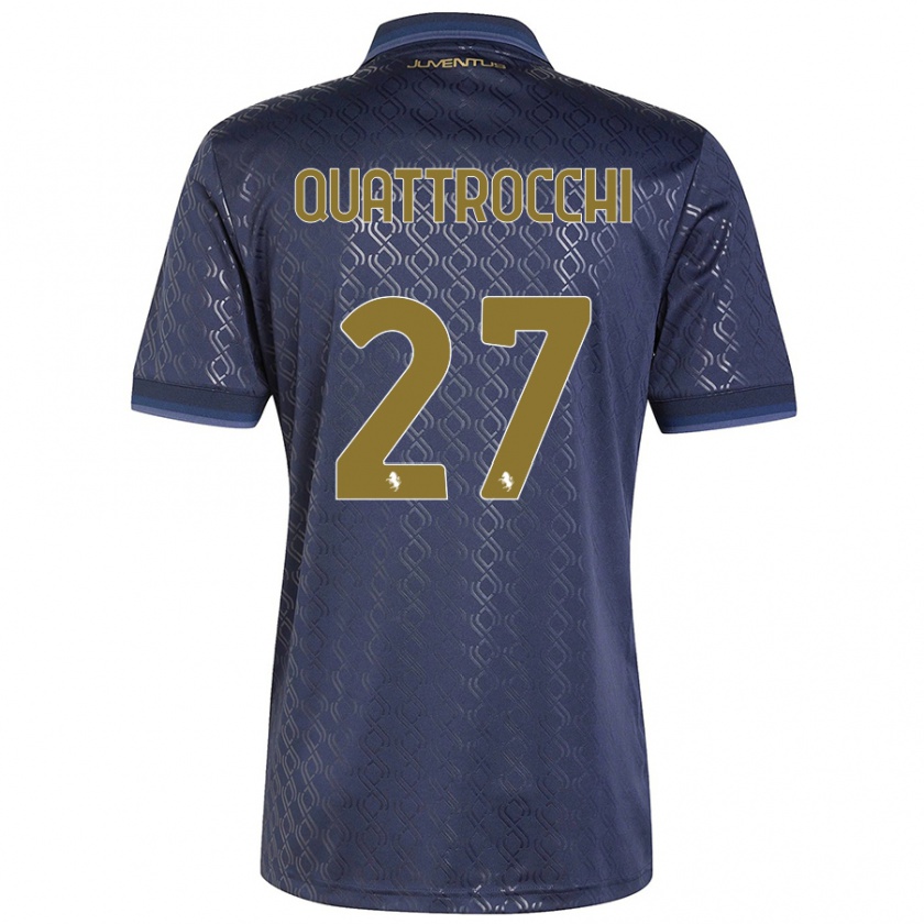 Kandiny Enfant Maillot Juan Ignacio Quattrocchi #27 Bleu Marine Troisieme 2024/25 T-Shirt