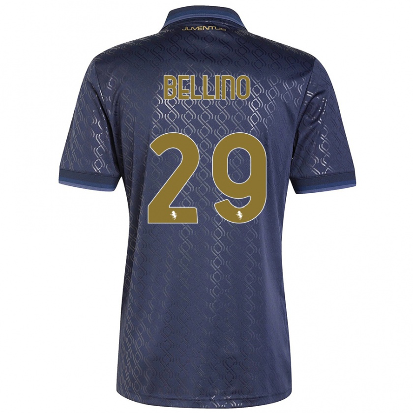 Kandiny Enfant Maillot Filippo Bellino #29 Bleu Marine Troisieme 2024/25 T-Shirt