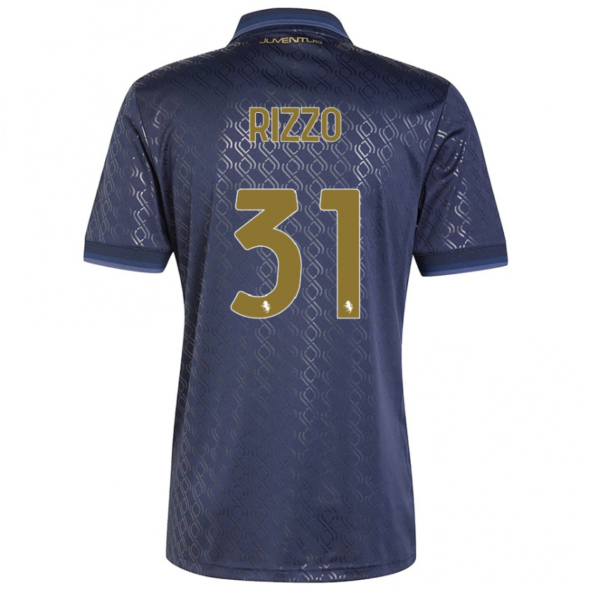 Kandiny Enfant Maillot Niccolò Rizzo #31 Bleu Marine Troisieme 2024/25 T-Shirt