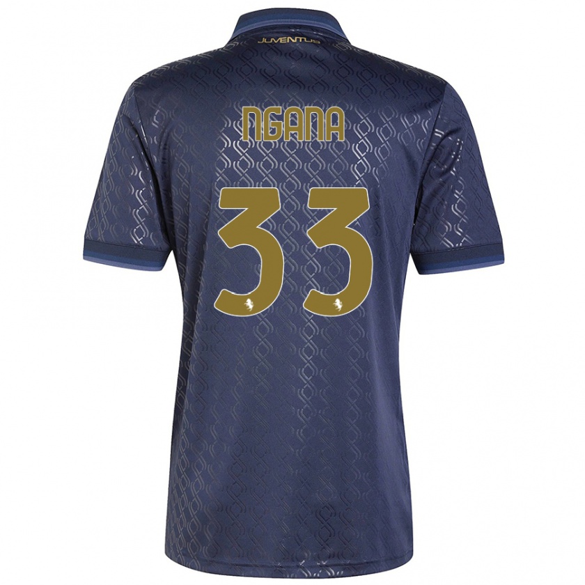 Kandiny Enfant Maillot Valdes Ngana #33 Bleu Marine Troisieme 2024/25 T-Shirt