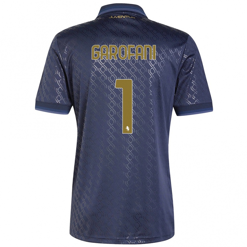 Kandiny Enfant Maillot Giovanni Garofani #1 Bleu Marine Troisieme 2024/25 T-Shirt