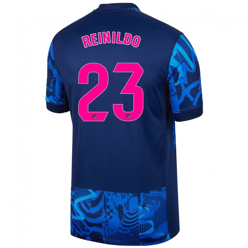 Kandiny Enfant Maillot Reinildo Mandava #23 Bleu Royal Troisieme 2024/25 T-Shirt