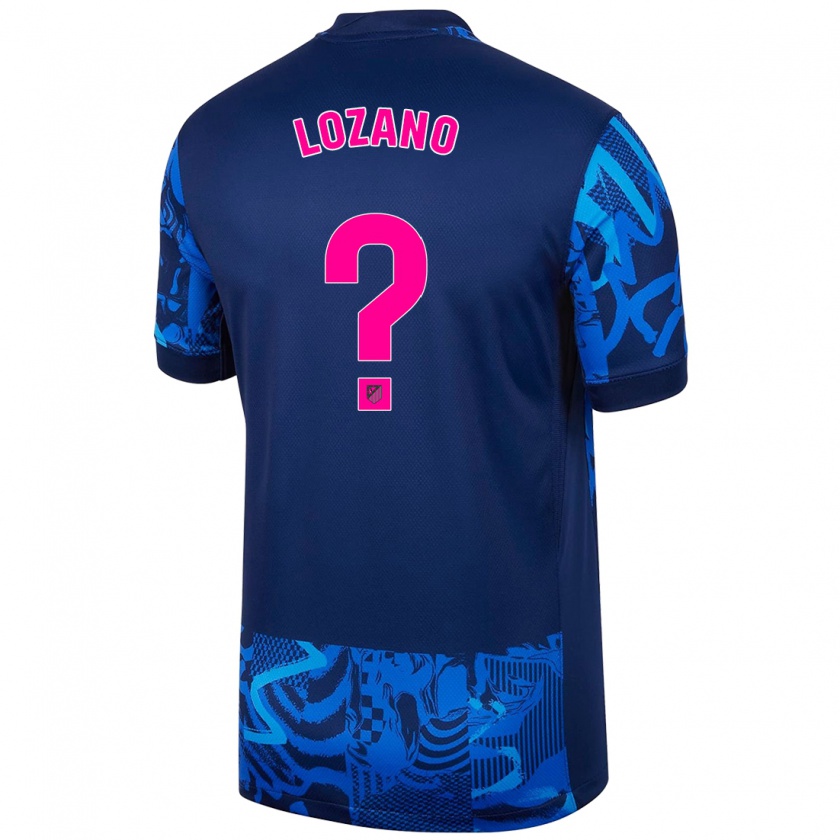 Kandiny Enfant Maillot Hugo Lozano #0 Bleu Royal Troisieme 2024/25 T-Shirt